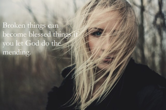 portrait of beautiful girl on windy day