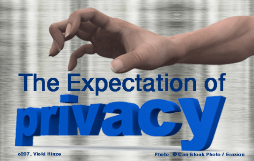 Expectation of Privacy, Vicki HInze