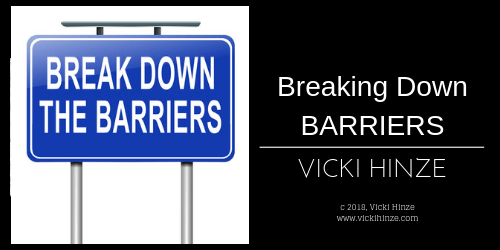 Vicki Hinze, Christians Read, Breaking Down Barriers