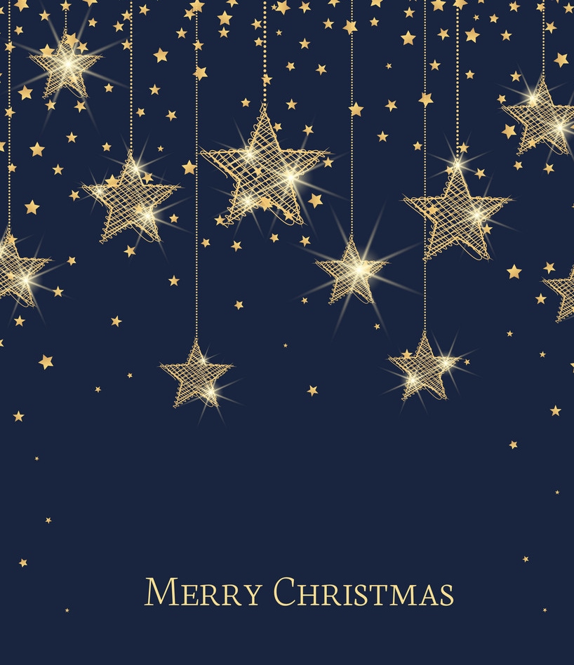 Merry Christmas stars