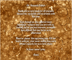 New Year Prayer 2021